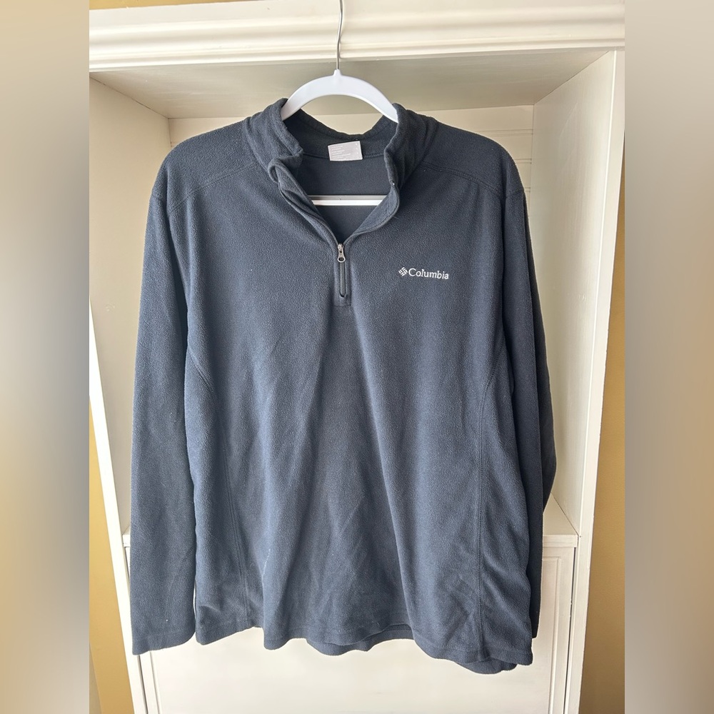 Columbia Dark Gray Quarter-Zip Fleece
